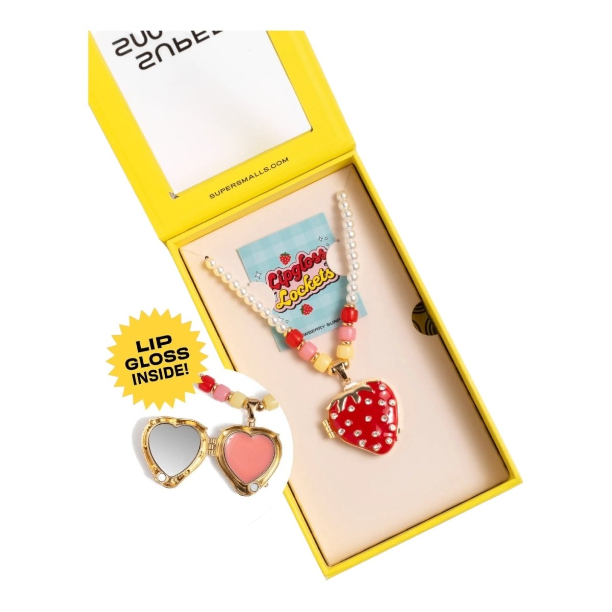 STRAWBERRY SURPRISE LIPGLOSS LOCKET - SUPER SMALLS