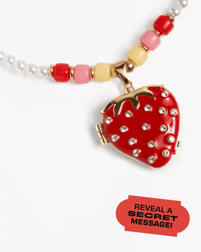 STRAWBERRY SURPRISE LIPGLOSS LOCKET - SUPER SMALLS