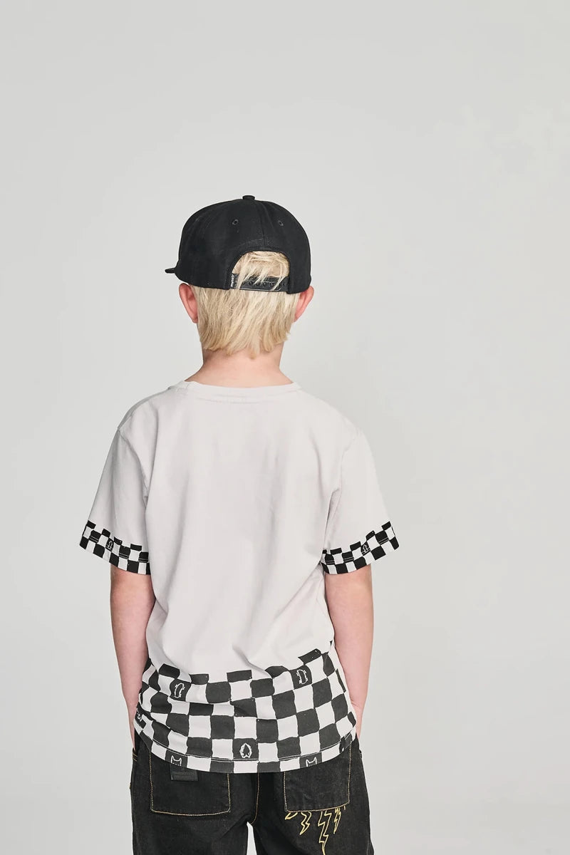 STREET RACE CHECKERED TSHIRT (PREORDER) - MUNSTER KIDS