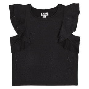 STUDDED FLUTTER TOP - TANK TOPS
