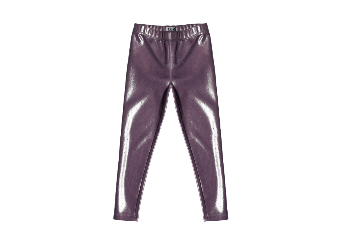 STUDDEN METALLIC LEGGINGS (PREORDER) - MINI DREAMERS