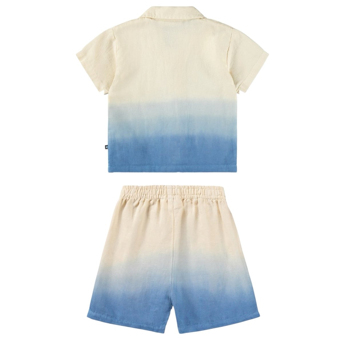 SUMMER BLUE EYOU BUTTON DOWN AND SOLAR SHORTS SET (PREORDER) - MOLO