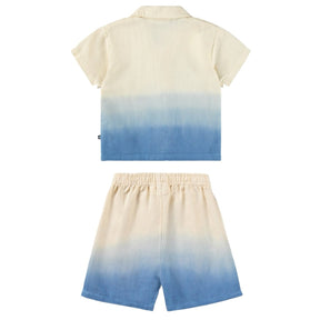 SUMMER BLUE EYOU BUTTON DOWN AND SOLAR SHORTS SET (PREORDER) - MOLO