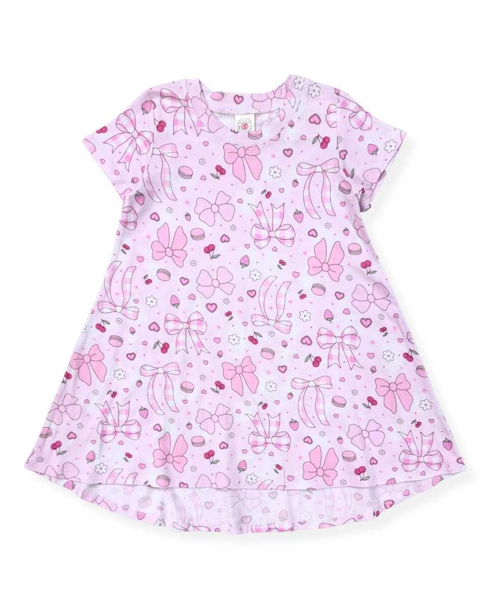SUMMER BOWS SHORT SLEEVE DRESS (PREORDER) - ESME