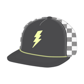 SUPERCHARGED CHECKERED TRUCKER HAT (PREORDER) - TINY WHALES