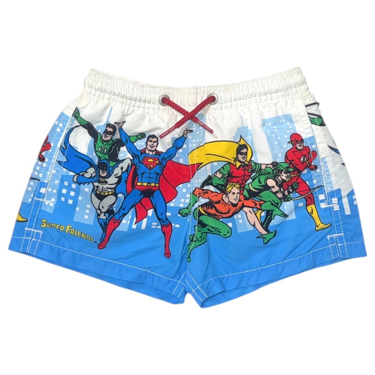 SUPERHERO FRIENDS HAITI SWIM TRUNKS - MC2 SAINT BARTH KIDS
