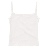 SUSAN RUFFLE TRIM TANK TOP - KATIE J NYC - TANK TOPS