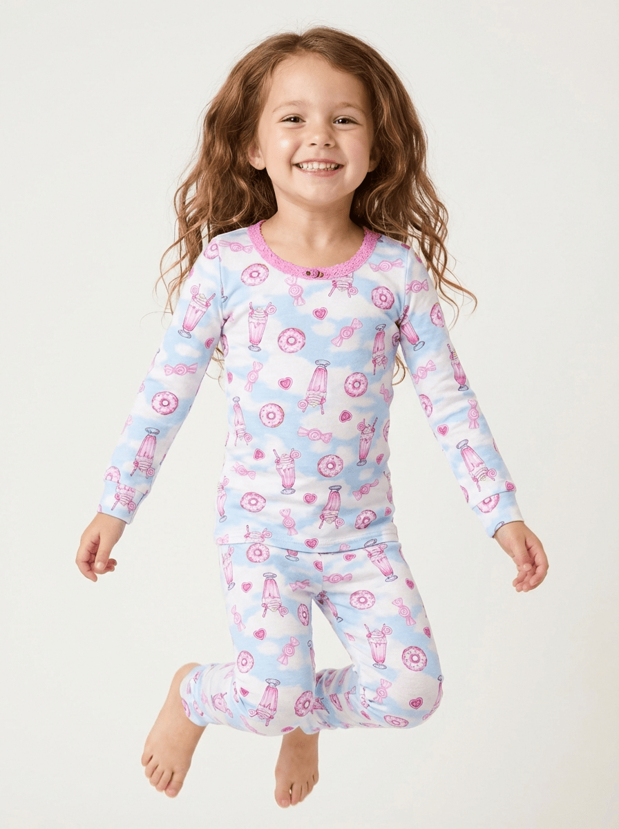 SWEET HEAVEN MILKSHAKE LONG SLEEVE PJS - ESME