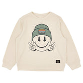 TAKE A HIKE SMILEY FACE HACCI SWEATSHIRT - FEATHER 4 ARROW