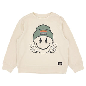 TAKE A HIKE SMILEY FACE HACCI SWEATSHIRT - FEATHER 4 ARROW