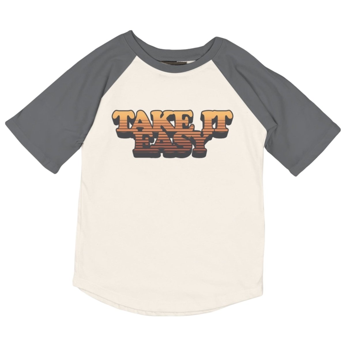 TAKE IT EASY RAGLAN TSHIRT - TINY WHALES