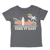 TAKE IT EASY SURF TSHIRT - TINY WHALES - SHORT SLEEVE TOPS