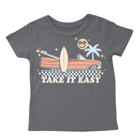TAKE IT EASY SURF TSHIRT - TINY WHALES - SHORT SLEEVE TOPS