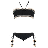 TALONI METALLIC RUFFLES TWO PIECE BIKINI - NESSI BYRD