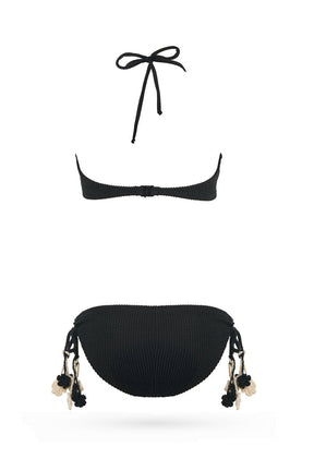 TALONI METALLIC RUFFLES TWO PIECE BIKINI (PREORDER) - NESSI BYRD