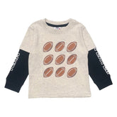 TEAM PLAYER FOOTBALL TWOFER LONG SLEEVE TSHIRT - LONG SLEEVE TOPS