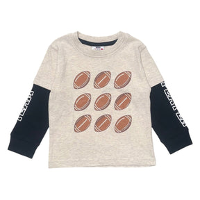 TEAM PLAYER FOOTBALL TWOFER LONG SLEEVE TSHIRT - LONG SLEEVE TOPS