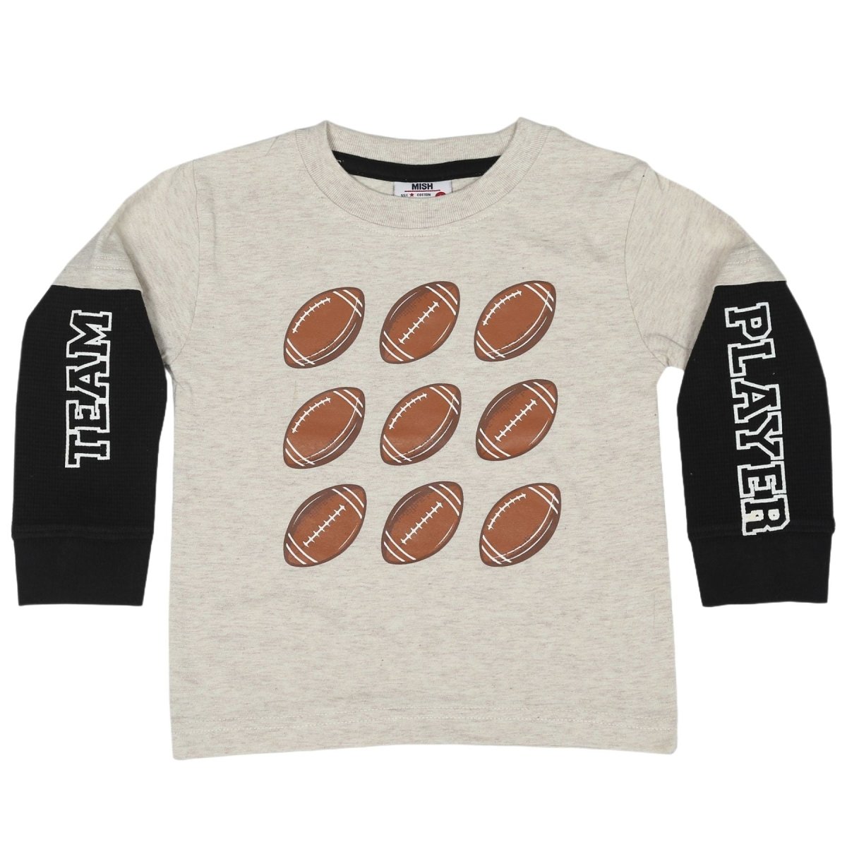 TEAM PLAYER FOOTBALL TWOFER LONG SLEEVE TSHIRT - LONG SLEEVE TOPS