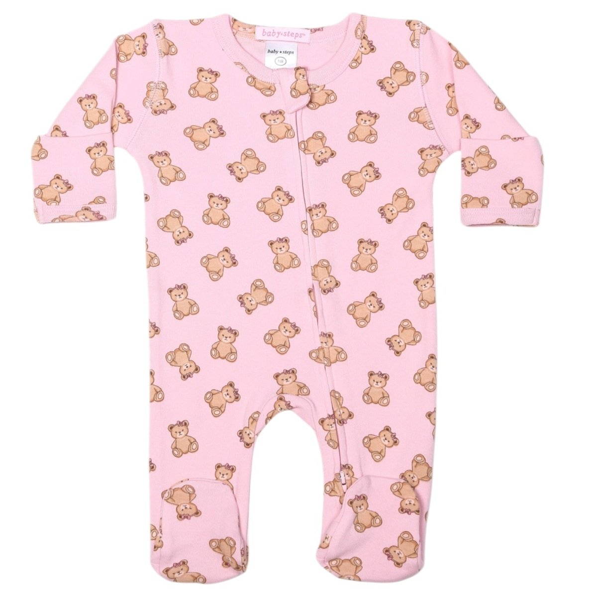 TEDDY BEARS  ZIP FOOTIE - BABY STEPS - FOOTIES
