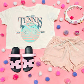 TENNIS CLUB TSHIRT - TINY WHALES - SHORT SLEEVE TOPS