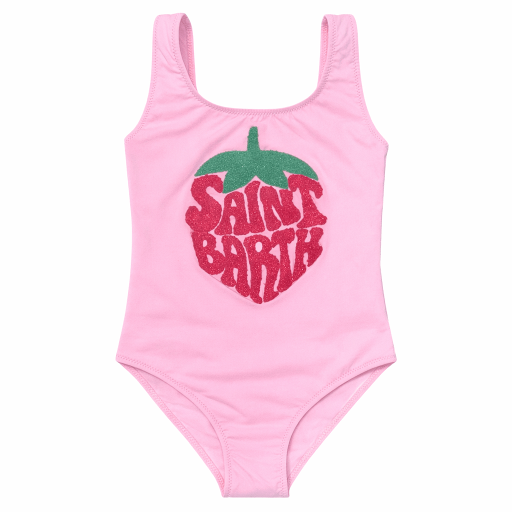 TERRY STRAWBERRY CARA ONE PIECE SWIMSUIT - MC2 SAINT BARTH KIDS