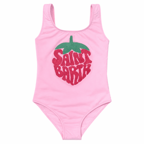 TERRY STRAWBERRY CARA ONE PIECE SWIMSUIT - MC2 SAINT BARTH KIDS