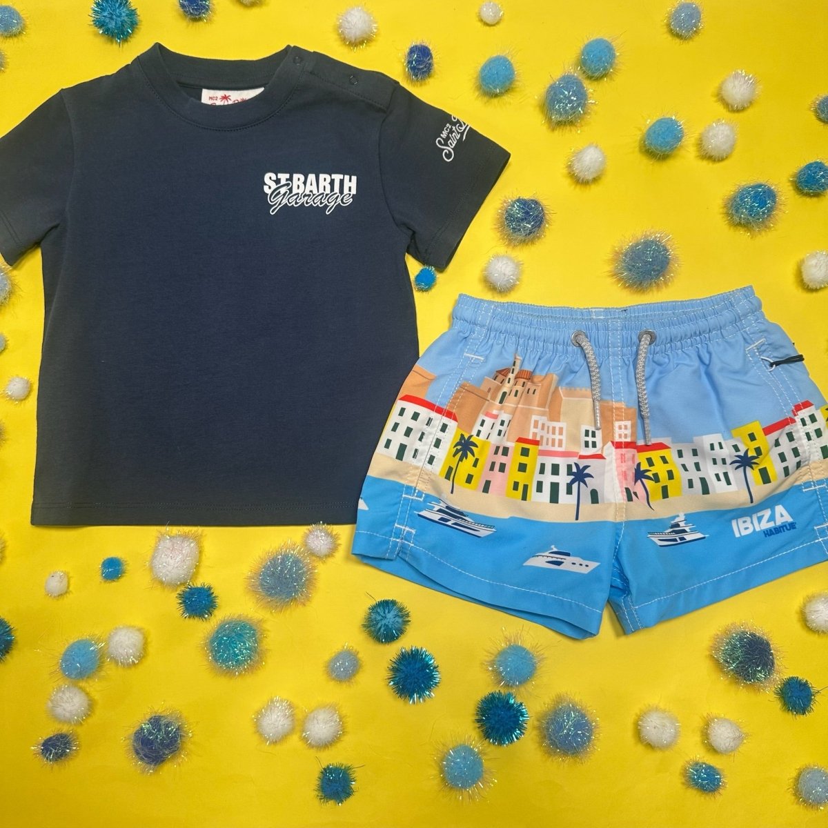THE TANK ST BARTH PORTLAND TSHIRT - MC2 SAINT BARTH KIDS - SHORT SLEEVE TOPS