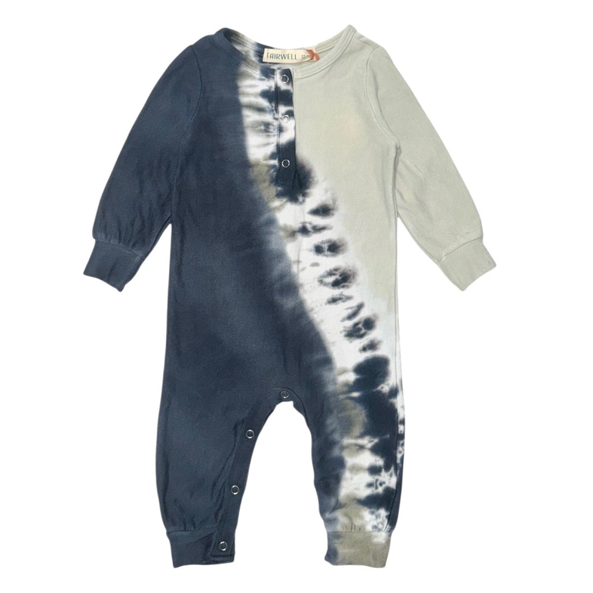 TIE DYE BUTTON ROMPER - FAIRWELL