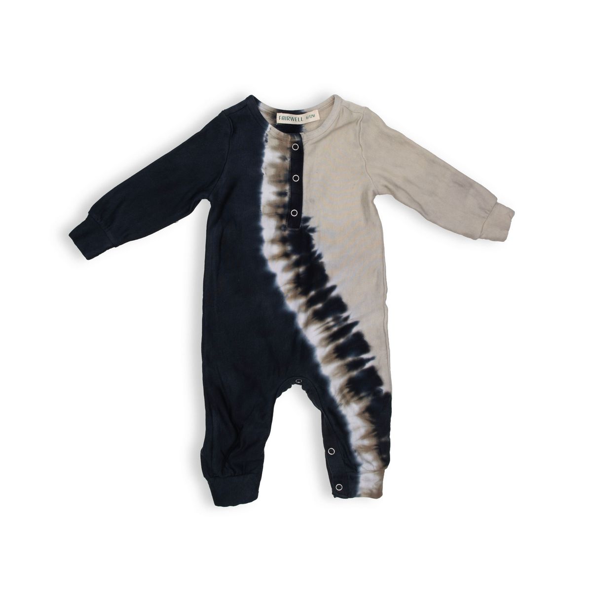 TIE DYE BUTTON ROMPER - FAIRWELL