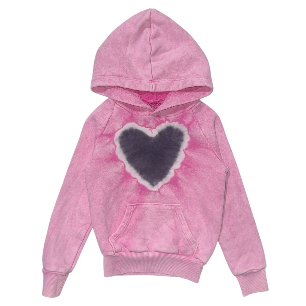 TIE DYE HEART HOODIE - CALIFORNIAN VINTAGE