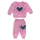 TIE DYE HEART SWEATSHIRT AND SWEATPANTS SET - CALIFORNIAN VINTAGE