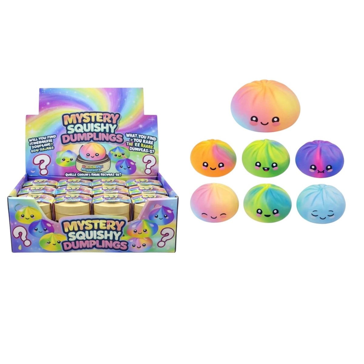 TIE DYE SQUISHY DUMPLING BLIND BOX MYSTERY - MINI DREAMERS - TOYS