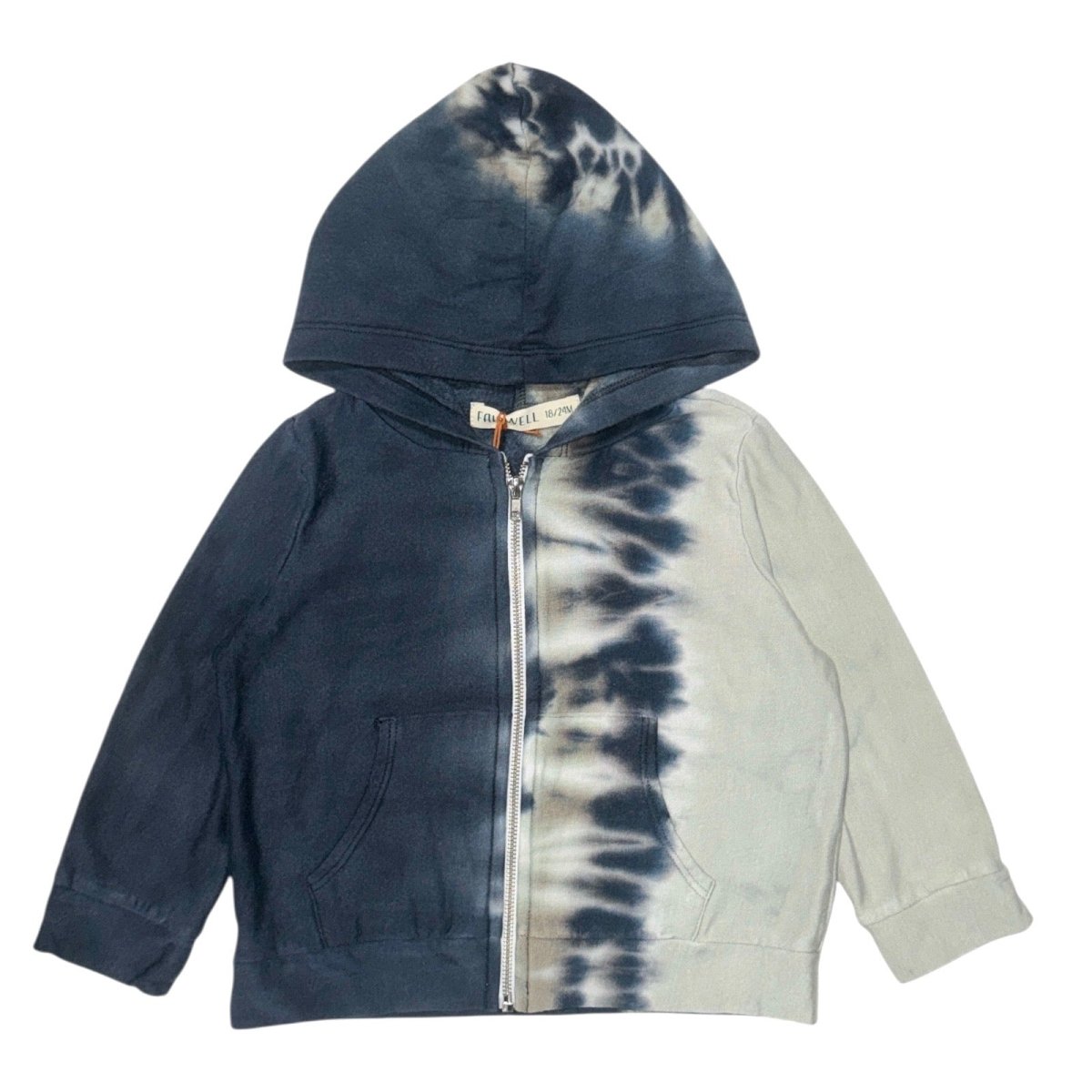 TIE DYE ZIP UP HOODIE - HOODIES