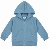 TONAL BOLT SOLID ZIP UP HOODIE - MISH MISH