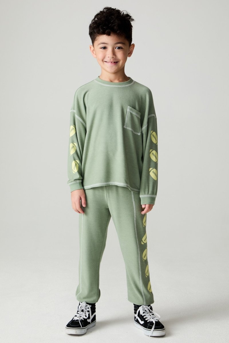 TOUCHDOWN FOOTBALL SWEATSHIRT (PREORDER) - CHASER KIDS