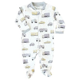 TRANSPORTATION TRUCKS FOOTIE - FOOTIES