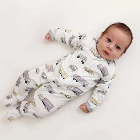 TRANSPORTATION TRUCKS FOOTIE - FOOTIES