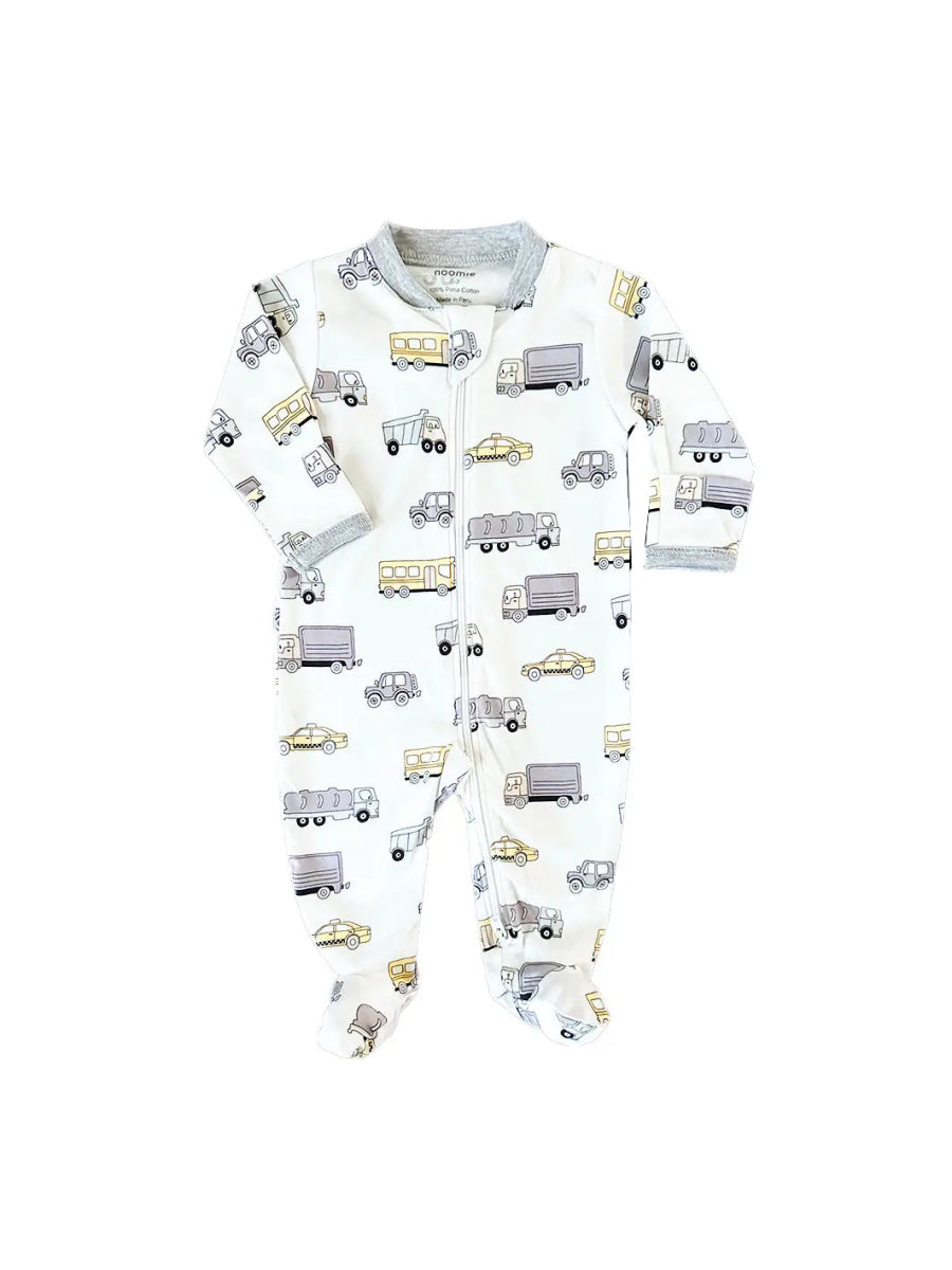 TRANSPORTATION TRUCKS FOOTIE (PREORDER) - NOOMIE