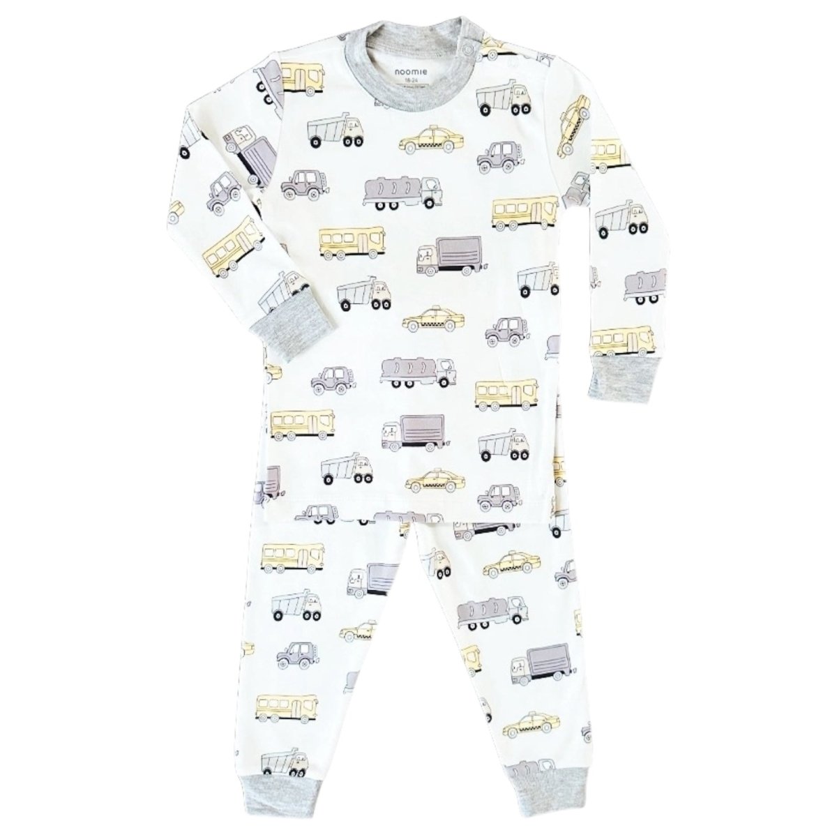 TRANSPORTATION TRUCKS LONG SLEEVE PJS - PAJAMAS