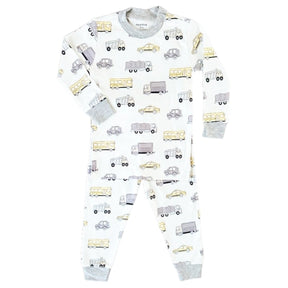 TRANSPORTATION TRUCKS LONG SLEEVE PJS - PAJAMAS