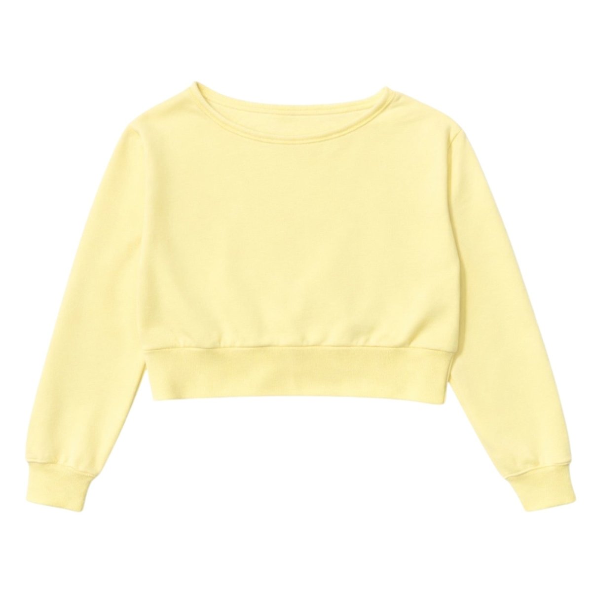 TRISTAN CANARY YELLOW OFF THE SHOULDER SWEATSHIRT - KATIE J NYC