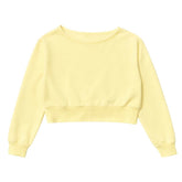TRISTAN CANARY YELLOW OFF THE SHOULDER SWEATSHIRT - KATIE J NYC - SWEATERS
