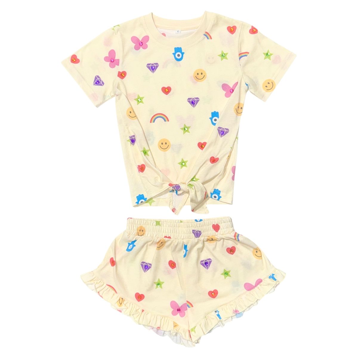 TRUE CRYSTAL ICONS SHORT SLEEVE AND SHORTS SET - MINI DREAMERS