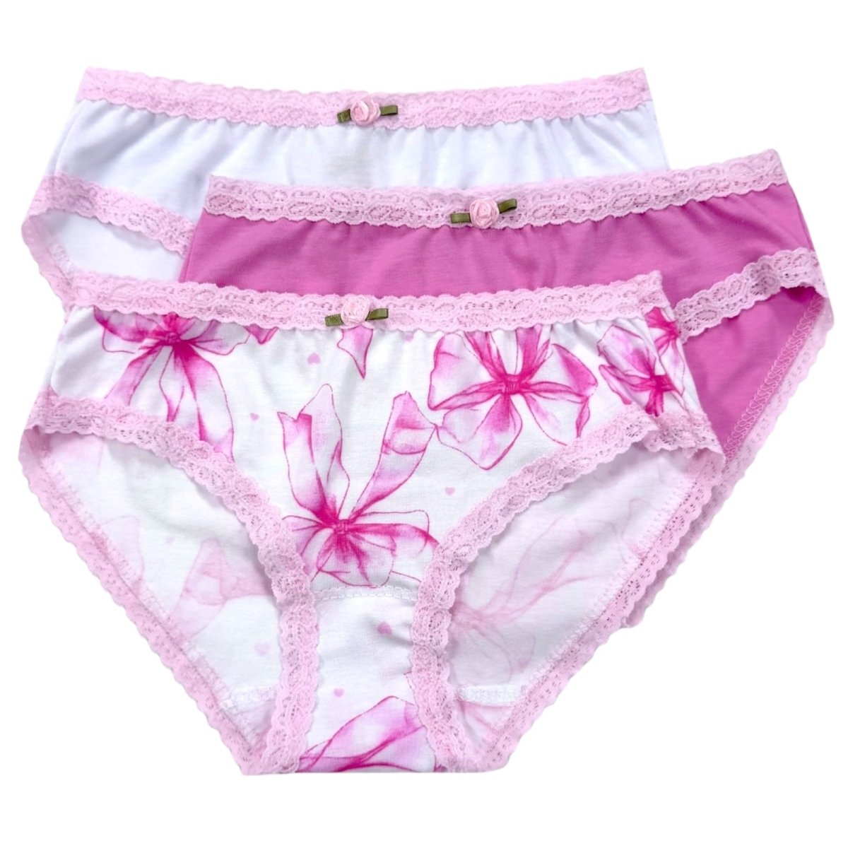 TULLE BOW 3 PACK PANTIES - ESME