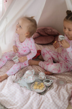 TULLE BOW LONG SLEEVE PJS - ESME
