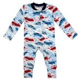 TURBO RACE CARS ZIP FOOTIE - ESME
