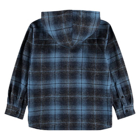 TWILIGHT CHECK RIZZ PLAID HOODED SHACKET (PREORDER) - MOLO - JACKETS