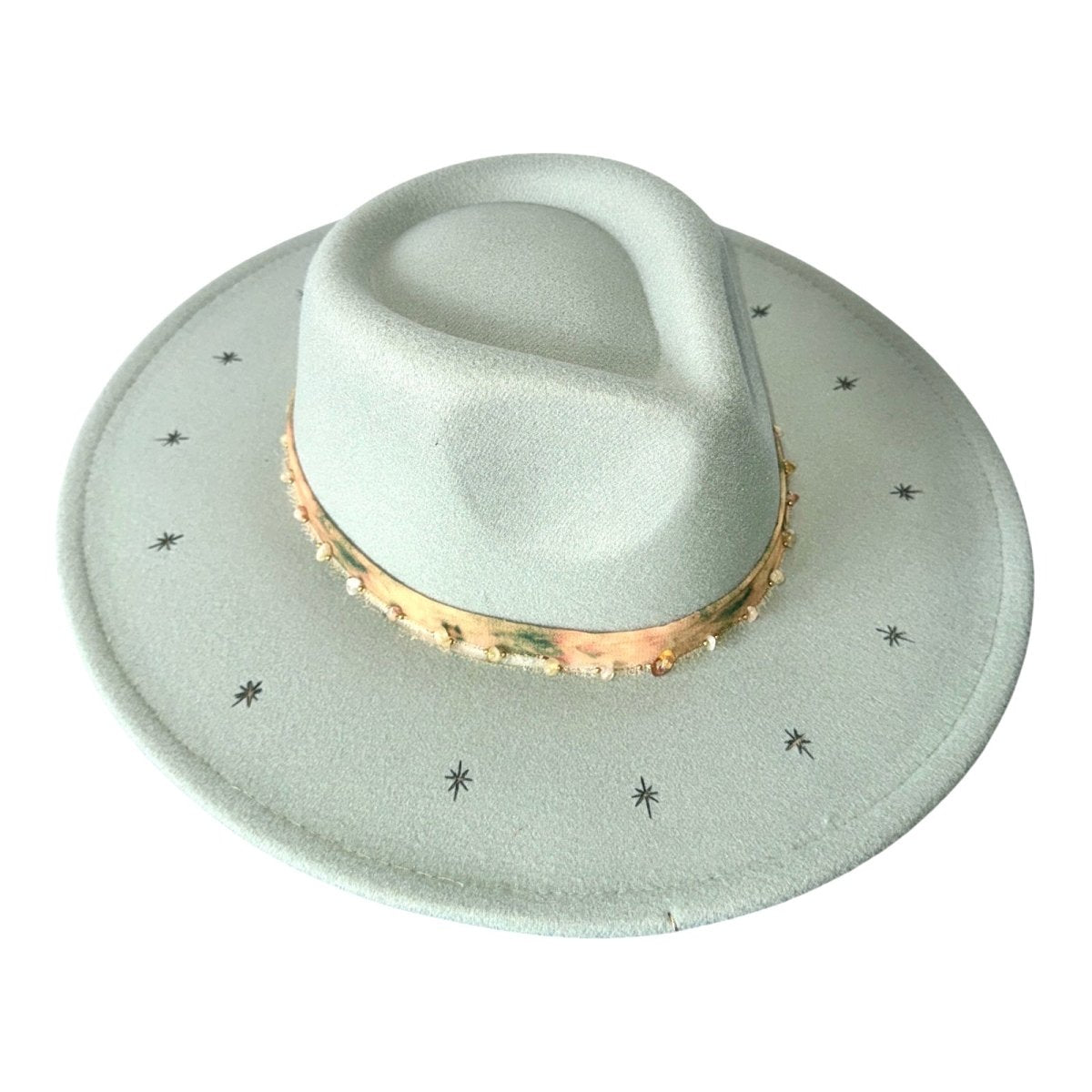TWINKLE STARDUST FEDORA HAT - SAGE & SADDLE