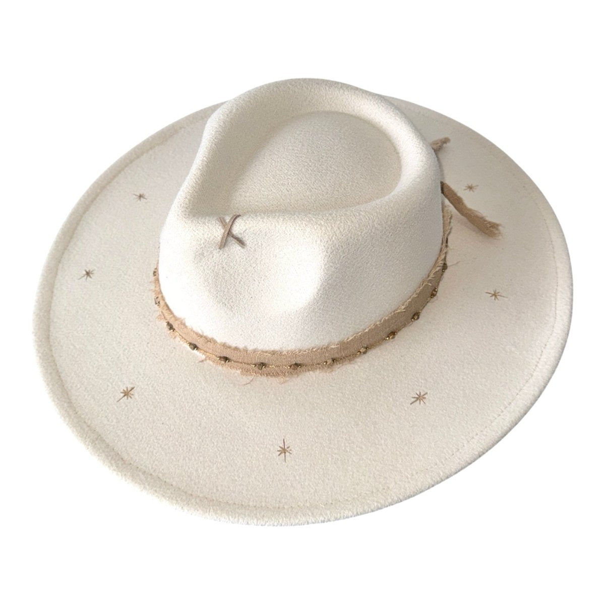 TWINKLE STARDUST FEDORA HAT - SAGE & SADDLE