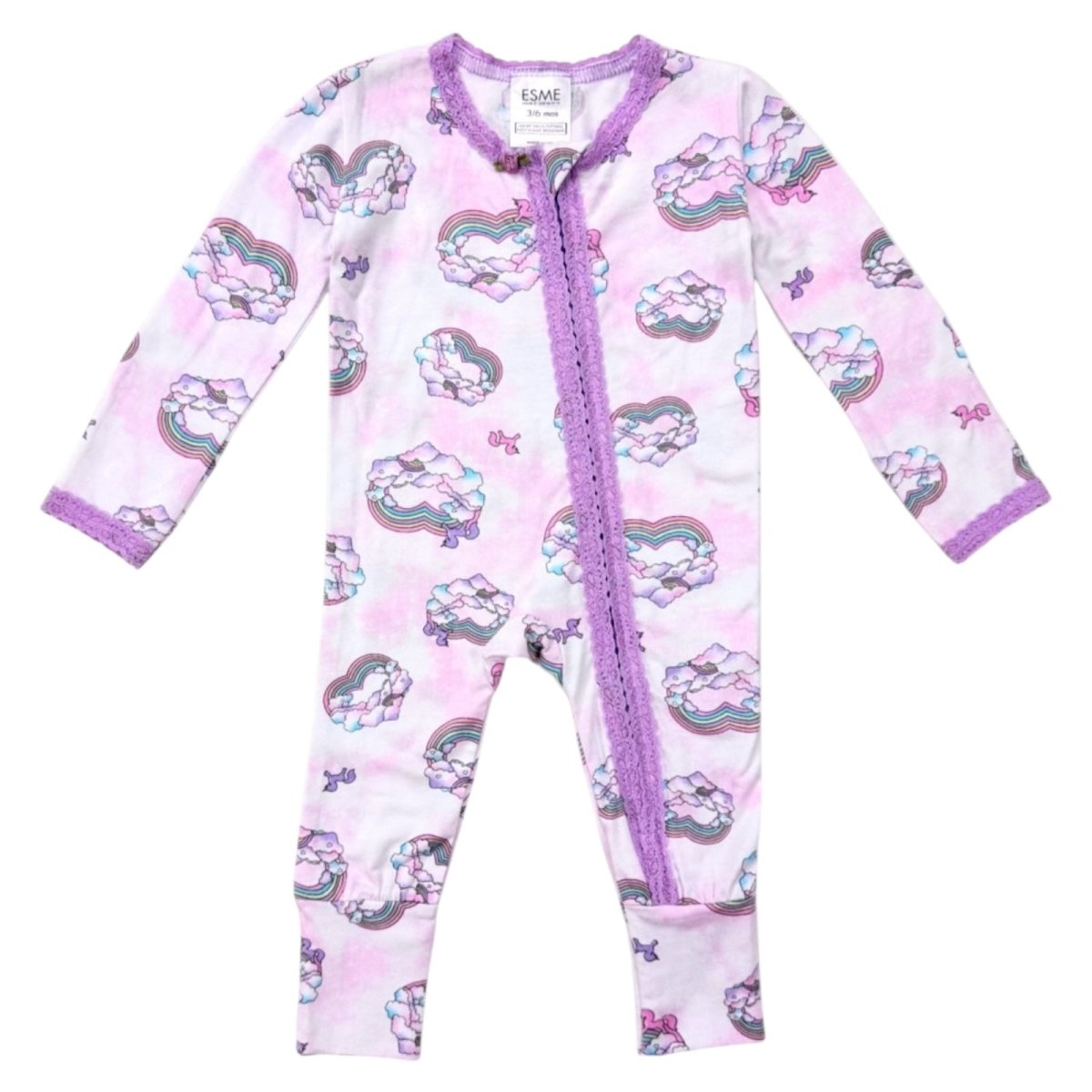UNICORN LOVE ZIP FOOTIE - ESME
